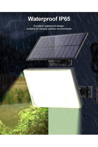 Sigrill Hareket Sensörlü Güneş Enerjili Işıklar, 172 Led, Ip65 Su Geçirmez, 5m Kablolu Sıcak Işık