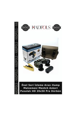 Özel Seri İzleme Aracı Kamp Malzemesi Mentch Askeri Pusulalı Hd 20x50 Pro Dürbün