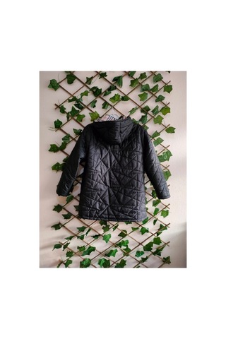Çınar Boutique Kapitone Mont Siyah Siyah