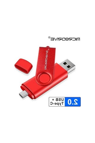 Novahub Metal Otg 2-in-1 Tip C Kalem Sürücü 128 Gb Usb Bellek Çubuğu 4-128 Gb Kırmızı Mikrodrive Uk016g1226