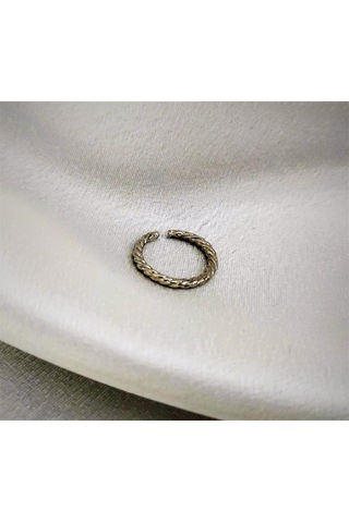 GÜMÜŞ KAPLAMA KARARMAZ ALTTAN AYARLI EKLEM YÜZÜK-YÜZÜK13 Gümüş