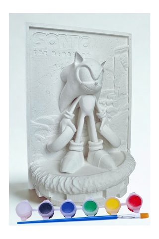 Sonic Figürü 3d Taş Eğlenceli Boyama Etkinliği 3+ Yaş İçin