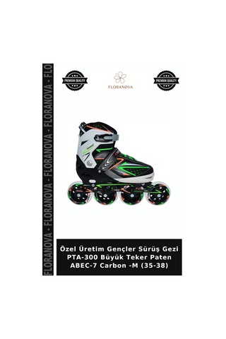 Özel Üretim Gençler Sürüş Gezi Pta-300 Büyük Teker Paten Abec-7 Carbon -m 35-38 Çok Renkli