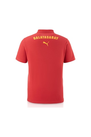 Galatasaray Lisanslı Puma Kırmızı 5 Yıldız Polo T-shirt Kırmızı