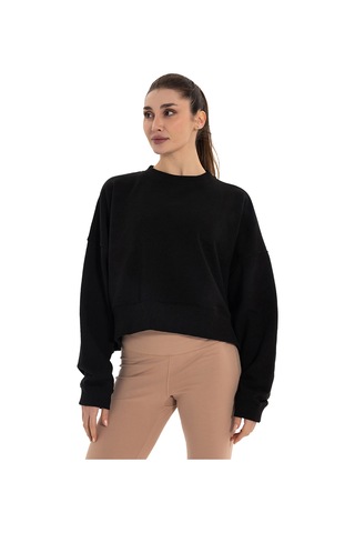 Inguz Organik Pamuk Oversize Sweatshirt Siyah