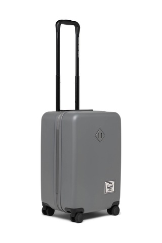 Herschel Heritage Hardshell Darbeye Dayanıklı Tekerlekli Kabin Boy Valiz 43 L Koyu Gri