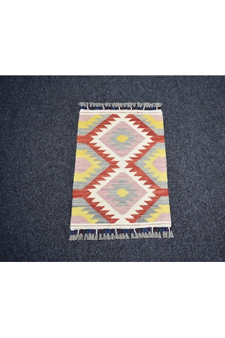 Zehra Abla Halı Yeni El Dokuma Enfes Cerit Yörükleri Meşhed İran Yün Kilim 7275 Çok Renkli