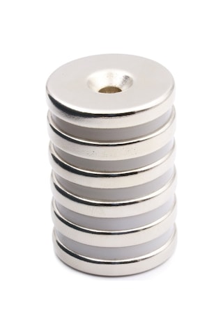 6 Adet 30Mm X 10-5Mm X 5Mm Havşa Delikli Güçlü Neodyum Miknatis