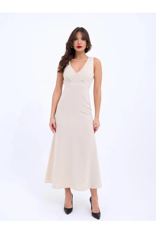 Valensdesign 7124 Elbise-bej
