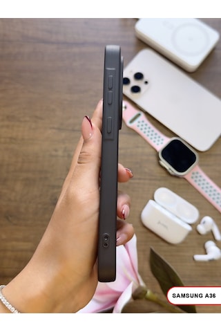 Samsung Galaxy A36 Uyumlu Kamera Korumalı Darbeye Dayanıklı Renk Atmayan Keep Silikon Kılıf Siyah