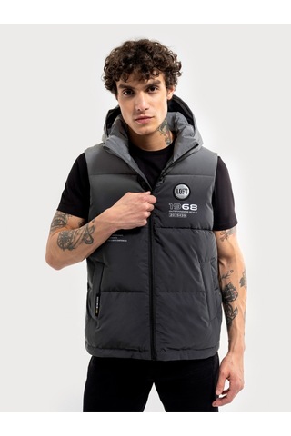 Regular Fit Erkek Yelek Gri