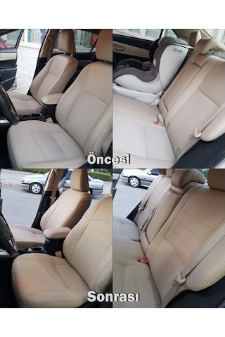 Toyota Corolla Uyumlu 2015 Araca Özel Deri Oto Koltuk Kılıfı (449380673)