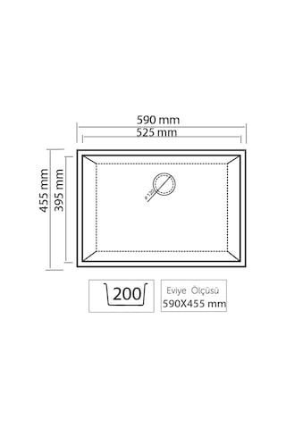 Thorax Granit Eviye Vero C3 Antrasit