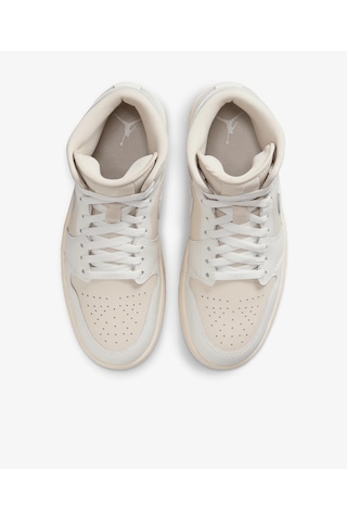 Nike Nıke Aır Jordan 1 Low Mıd Kadın Ayakkabı Bq6472-201 Krem