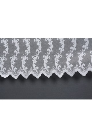 Kdk 1045 Desen Kırık Beyaz Renk Tek Kanat Hazır Dikilmiş Pileli Fon Perde 300 260 Cm Kırık Beyaz