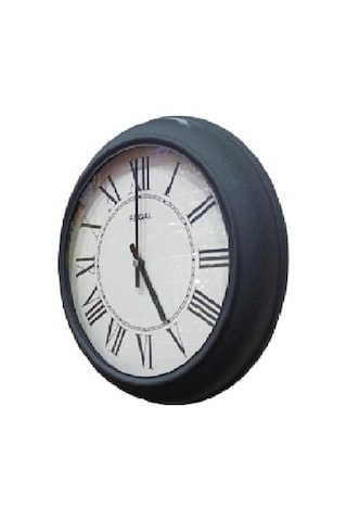 Regal 4290 Bwr Özel Seri Metal Kasa Akar Sessiz Saniyeli Duvar Saati Çok Renkli