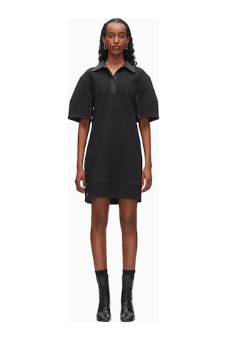 3.1 Phillip Lim Terry Polo Kadın Elbise, Fransız Havlu Kumaş Siyah