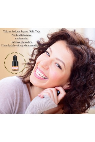 Akita Yüksek Frekans Doğal Gül Yağı Damlalıklı 1 ML