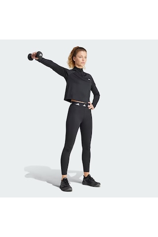 Adidas Tr-es 1/4zip Kadın Fermuarlı Sweatshirt Is4028 Siyah