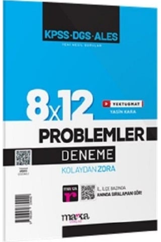 KPSS Problemler 8x12 Deneme- Marka Yayınları KPSS Problemler 8x12 Deneme- Marka Yayınları