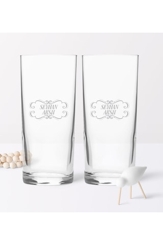 Kişiye Özel Ikili Rakı Bardağı ve Musluklu Doğal Ahşap Rakı Stand