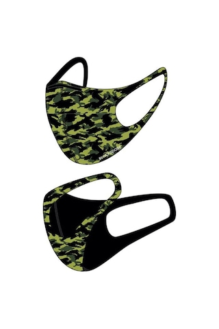 Blackspade Çocuk Koruyucu Maske Yeşil Kamo S1