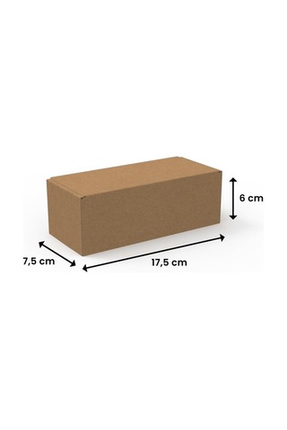 17,5x7,5x6-100 Adet Kilitli E-ticaret Karton Kargo Kutusu Diğer