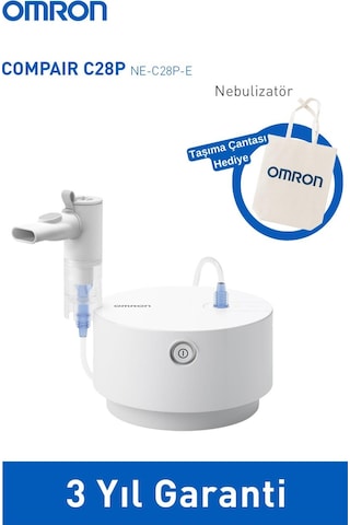 Omron C28p Nebulizatör Etkili İnhalasyon Cihazı +taşıma Çantası Hediye