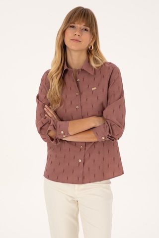 U.s. Polo Assn. Kadın Orkide Gömlek Desenli 50308707-vr221 Orkide