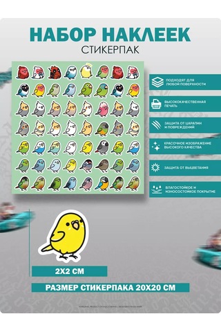 Ka&co Papağanlar Çıkartma Seti 186686305