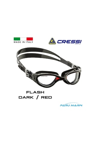 Parumarin Cressi Flash Dark / Red Yüzücü Gözlüğü