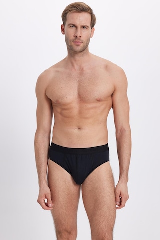 Tudors Erkek 6'lı Paket Likralı Pamuklu Siyah Slip Külot-41740 Siyah