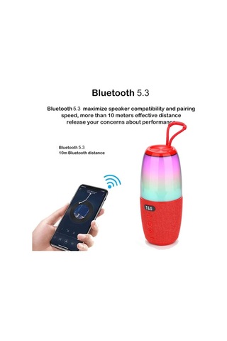 T&G TG644 Bluetooth 5.3 Tws RGB Taşınabilir Hoparlör
