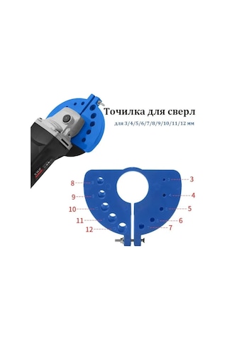 Gajeena Matkap Bileyici - Hızlı Ve Kolay Matkap Ucu Bileme Aracı, 3-12 Mm, Abs Malzeme, Taşınabilir Tasarım