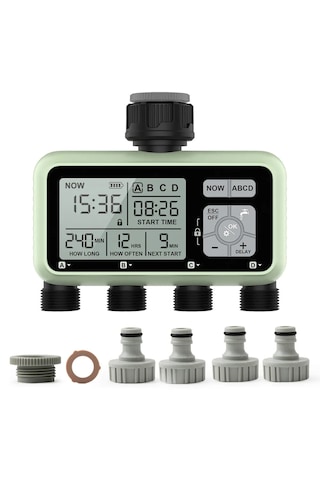 4 Çıkışlı Elektronik Su Zamanlayıcı