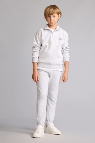 Defacto Regular Fit Yarım Fermuarlı Dik Yaka İçi Yumuşak Tüylü Yazı İşlemeli Sweatshirt Erkek Çocuk H9689a826wngr400 Gri-gr400