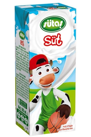 Sütaş Yağlı Süt 180 Ml X 24 Adet