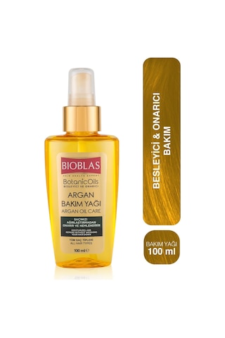 2 Adet Bioblas Saç Bakım Yağı Botanic Oils 100 Ml Argan