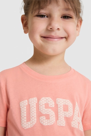 U.s. Polo Assn. Kız Çocuk Mercan Tişört Basic 50320291-vr204 Coral