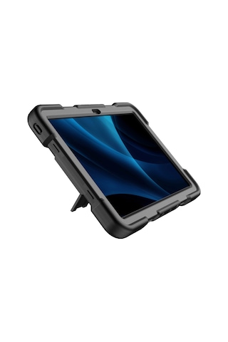 Tablet Kılıfı Lenovo Tab M11 Tb330fu 331fc/ K11/ Xiaoxin Pad 11 2024 Pc + Kickstand İle Silikon Darbeye Dayanıklı Koruyucu Kapak - Siyah Kapaklı Kılıf