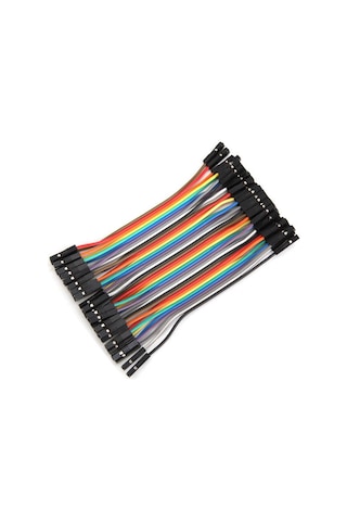 Robizstore-10Cm 40 Pin Dişi Dişi Dupont Kablo Breadboard Jumper Ayrılabilir