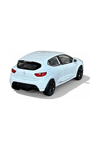 Beyaz 1:34 Ölçek Die Cast Kapıları Açılır Lisanslı Renault Clio Rs Oyuncak Metal Model Araba Çok Renkli