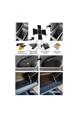 Graficar Design Volkswagen Caddy "bagaj" Konfor Seti -saklama Alanları Kumaş Kaplama-ses Giderici I Zolasyon Amaçl Standart