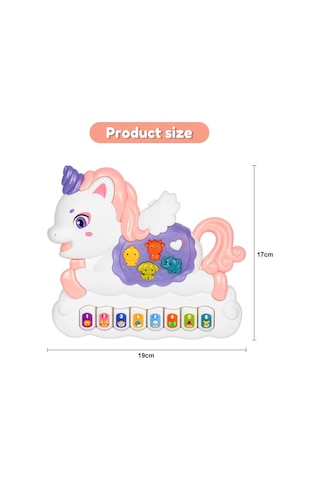Seher Oyuncak Pilli Müzikli Unicorn Minik Piyano 855-113d