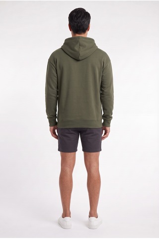 Sup Marvel Yazılı Anime Kapüşonlu Desenli Haki Erkek Sweatshirt 12055 Siyah
