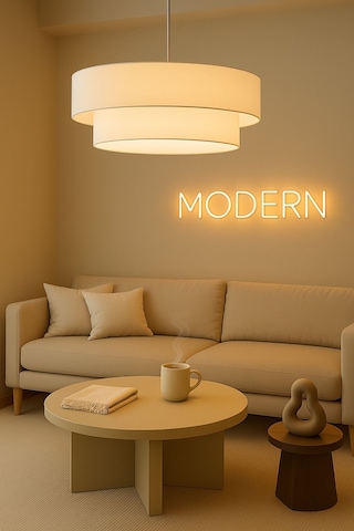 Pasta Sarkıt Avize Krem Finlin Krem