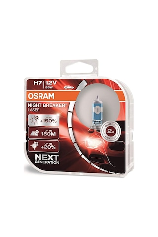 Bulacaksin Osram Night Breaker Laser H7 Ampul 64210Nl - %150 Daha Fazla Işık