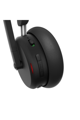 Lenovo 4xd1s19777 Çift Modlu Bluetooth + Kablosuz Mini Alıcı Anc Mikrofonlu Kulaküstü Kulaklık 6550 Usb-a, Teams