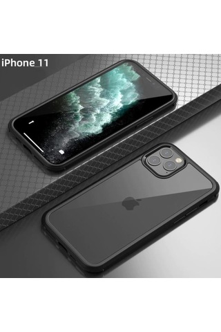 Apple Uyumlu iPhone 11 Pro 9H Full Cam 360° Kamera Koruma Tam Koruma Kilif 397042872