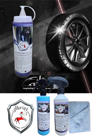 Vinil Demir Tozu Temizleyici Ve Lastik Jel Parlatıcı 3lü Set